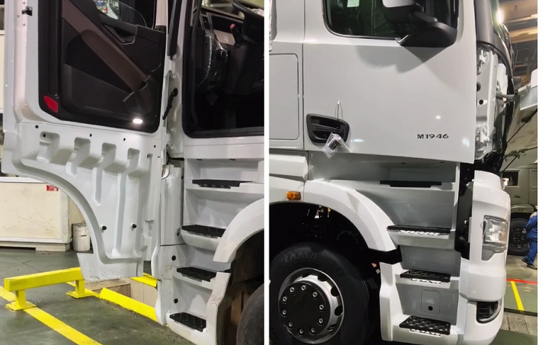 С дверьми КамАЗа&nbsp;K5 на самом деле всё в порядке: место для обуви на ступеньках есть